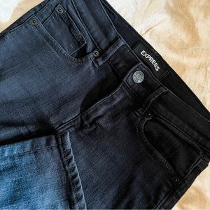 Express Mid-rise Black Stretch Jean Legging